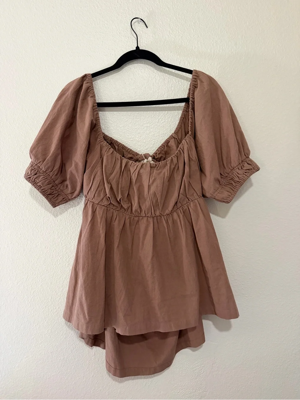 Free People Donnie Matching Set with Shorts - Brown